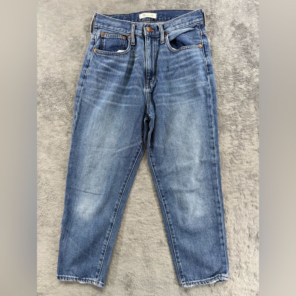 Madewell The Mom Jean 27 Short P27 Medium Wash Denim